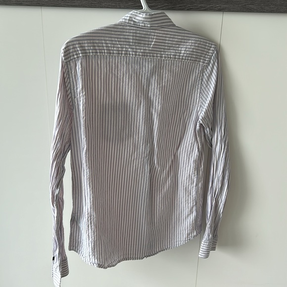 Men’s Scotch & Soda Striped Soft Oxford Cotton Button-Down Casual Shirt - Medium - Picture 7 of 7